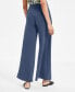 ფოტო #2 პროდუქტის Petite Flyaway Wide-Leg Pull-On Pants