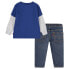 Фото #2 товара LEVI´S ® KIDS 2Fer Skater Denim Baby Set