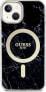 Guess Guess Marble MagSafe - Etui iPhone 14 (Czarny)