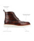 Фото #12 товара Men's Model 005 Wingtip Lace-Up Boots