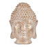 Decorative Garden Figure Buddha Head White/Gold Polyresin (31,5 x 50,5 x 35 cm)