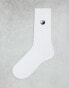 Фото #1 товара ASOS DESIGN socks with yin yang embroidery in white