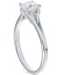 ფოტო #3 პროდუქტის Diamond Round-Cut Engagement Ring (5/8 ct. t.w.) in 14k White Gold