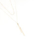 ASOS DESIGN lariat necklace with dot dash design in gold tone