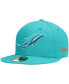 ფოტო #4 პროდუქტის Men's Aqua Miami Dolphins Omaha Elemental 59FIFTY Fitted Hat