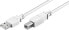 Фото #3 товара Wentronic USB 2.0 Hi-Speed cable - white - 1 m - 1 m - USB A - USB B - USB 2.0 - 480 Mbit/s - White