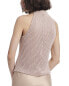 Фото #2 товара Emily Shalant Classic Colors Pearl Encrusted Sleeveless Mock Neck Top Women's