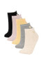 Kadın 5'li Pamuklu Patik Çorap V5122azns