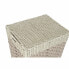 Бельевая корзина DKD Home Decor Натуральный плетеный Металл волокно (43 x 35 x 59 cm)