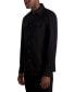 Men's Ribbed Long Sleeve Knit with Snap Buttons and Chest Pockets Shirt Jacket