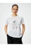 4SAK50401EK Koton Kadın T-shirt BEYAZ
