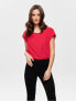 Фото #3 товара Womens blouse ONLVIC W / S SOLID TOP NOOS WVN High Risk Red