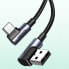 Фото #14 товара Kabel przewód kątowy USB-C - USB 2.0 480Mb/s 3A 3m czarny