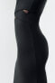 Фото #3 товара Трикотажное платье миди stretch с запáхом ZARA