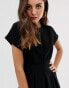 Фото #3 товара ASOS DESIGN nipped in waist mini dress in black