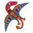 Фото #6 товара Развивающая игра Janod Scratch Art Dinosaur Cut Outs