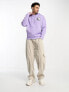 Фото #2 товара ASOS DESIGN oversized hoodie in purple with spine back print