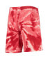 ფოტო #4 პროდუქტის Big Boys Red Toronto Raptors Santa Monica Tie-Dye Shorts
