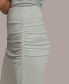 Фото #3 товара Women's Ruched Jersey Midi Skirt