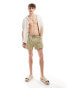 Фото #3 товара ASOS DESIGN swim shorts in short length with cargo pockets in green