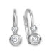 White gold earrings with zircons 239 001 00060 07 white gold, clear, white - фото #1