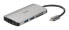 Фото #2 товара Концентратор USB D-Link DUB-M810 USB 3.2 Gen 1 Type-C Silver, поддерживает 100 W, IEEE 802.3/802.3ab/802.3u/802.3x, с поддержкой MicroSD/SD/SDHC/SDXC