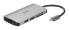 Фото #2 товара D-Link DUB-M810 - Wired - USB 3.2 Gen 1 (3.1 Gen 1) Type-C - 100 W - IEEE 802.3 - IEEE 802.3ab - IEEE 802.3u - IEEE 802.3x - Silver - MicroSD (TransFlash) - SD - SDHC - SDXC