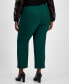 ფოტო #2 პროდუქტის Plus Size Straight-Leg Pants