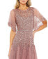 ფოტო #5 პროდუქტის Women's Flounce Sleeve Tea Length Dress