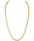ფოტო #1 პროდუქტის 22" Wheat Chain Link Necklace in 14k Gold-Plated Sterling Silver, Created for Macy's