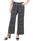 ფოტო #1 პროდუქტის Petite Cropped Pull On Pants with Sash