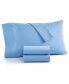 Easy Care Solid Microfiber 4-Pc. Sheet Set, Full, Created for Macy's