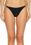 Kate Spade Women's 183583 Shirred Bikini Bottom Women Swimwear Black Size XL
