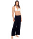 Фото #1 товара Lauren Ralph Lauren Womens Crinkle Pants Cover Up Swimwear Black Size XS (US 4)