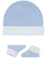 Baby Boys or Baby Girls Swoosh Hat and Booties, 2 Piece Set