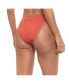 Фото #3 товара Women's Contrast Detail High Cut Banded Bikini Bottom
