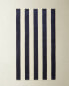 Striped velour beach towel