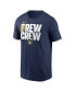 Фото #2 товара Men's Navy Milwaukee Brewers Local Home Town T-Shirt