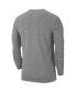 ფოტო #2 პროდუქტის Men's Heather Gray NDSU Bison Long Sleeve T-shirt