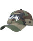 Фото #1 товара Men's Camo Seattle Seahawks Team Core Classic 2.0 9TWENTY Adjustable Hat
