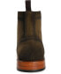 ფოტო #3 პროდუქტის Men's Mack Handcrafted Burnished Suede Leather Wingtip Brogue Dress Lace-up Boots