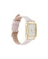 ფოტო #2 პროდუქტის Women's Analog Blush Croc Polyurethane Leather Strap Plain Watch 27mm