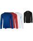 Фото #1 товара Men's Long Sleeve Moisture-Wicking Performance Tee, Pack of 3