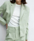 Фото #3 товара Women's Buttons Detail Cropped Blazer