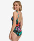 Фото #3 товара Women's Scalloped-Neck One-Piece Swimsuit