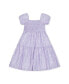 ფოტო #1 პროდუქტის Girls' Short Bubble Sleeve Smocked Dress, Infant