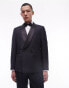 Фото #1 товара Topman premium slim wool rich tux suit jacket in black