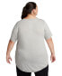 Фото #2 товара Women's Plus Size Essential Tunic Logo T-Shirt