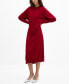Фото #1 товара Women's Round-Neck Knitted Dress