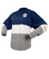 Фото #3 товара Women's Blue, Gray Toronto Maple Leafs Ombre Long Sleeve T-shirt